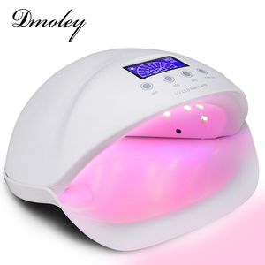 ネイルドライヤーDmoley Sun5Se 50W UV LEDランプ28 LEDSドライヤーマニキュアツール硬化アートゲルポリッシュレッドブルーライト