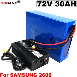 72v 30ah rechargeable lithium battery for electric bike scooter motor kits 72v 3000w battery pack for Samsung Sanyo 18650 cell