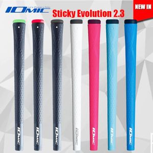 IOMIC STICKY Evolution 2.3 Golf grips High quality rubber Golf clubs grips 8 colors in choice 9pcs lot wood grips Free shipping