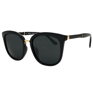 Lüks-Kupnepo 55018 Mens Lüks Moda Polarize Marka Tasarımcısı Güneş Gözlüğü Gözlük Siyah Çerçeve Gri Kare Lens
