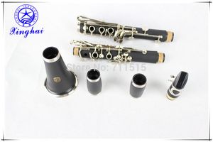 Ny Xinghai 17 Key High Quality Bakelite Clarinet Professional B Plat Western Instrument Studenter klarinett Nickel Silver Key med väska