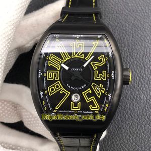 ZF Super version Vanguard V45 SC DT Black Date Dial Japan Miyota 9015 Automatic 45mm Mens Watch Titanium Case Rubber Strap Designer Watches
