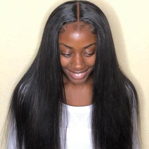 360 spetsstängning peruk raka mänskliga hår peruk för svarta kvinnor non remy jazzstjärna naturlig färg spets peruk med babyhår
