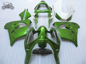 Ricambi moto personalizzati gratuiti per Kawasaki Ninja 2002 2003 ZX9R corsa su strada verde carrozzeria carenatura cinese ZX-9R ZX 9R 02 03