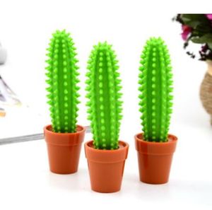 Atacado Caneta Esferográfica Cactus 1.0 Mm Caneta Ponta Azul Recarga Presentes Decoração Canetas Estudante Papelaria Escritório Engraçado Frete Grátis