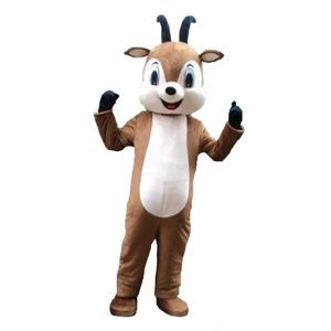 Costume adulto della mascotte della capra di Halloween di dimensione del costume della mascotte delle pecore calde della fabbrica 2019 Trasporto libero