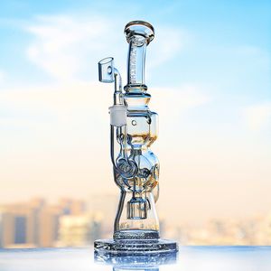 10 Inchs Glass Bong Smoking Glass Pipes Recycler Oil Rigs Heady Glass Water Bongs Dab With 14mm Banger In Stock