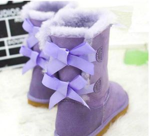 EU21-43 Hot Sale Christmas Promotion Womens Half boots BOW Boots NEW Snow Boots for Women girl
