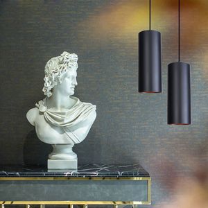 Cilindro nórdico Luzes Pingente Para Sala De Jantar Do Vintage Sótão Industrial Decor Led Lâmpada Pendurada Luminárias de Cozinha Luminária