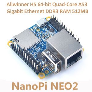 Freeshipping NanoPi NEO2 Allwinner H5 Development Board 64-bit Quad-Core A53 Gigabit Ethernet