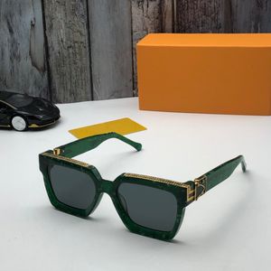 Lüks MILLIONAIRE 1165WN Güneş gözlüğü tam çerçeve Erkekler için Vintage tasarımcı güneş gözlüğü Parlak Altın Logosu Sıcak satmak Altın kaplama Üst