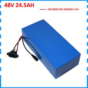 48v 24.5ah Lithium Batteri Pack 2000W 48V 25Ah Ebike Batteri Akku Använd 3500mAh 35e 18650 Cell med 50A BMS 5A Laddare