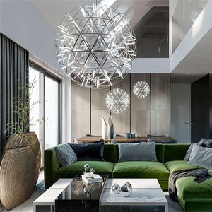 Moderne Wohnzimmer Pendelleuchte Lichter Edelstahl Kugel Led Kronleuchter Feuerwerk Lichter Restaurant Villa Hotel Projekt Pendelleuchten