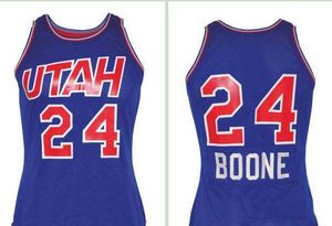 Özel Vintage Erkekler #24 Ron Boone Basketbol Forması 1971-72 YOL RETRO EV KOAH KOAHLI TAM NADE BOYUTU S-4XL Herhangi bir İsim Numarası Üniversite Formaları