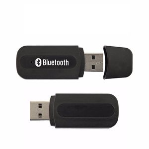 Hot Mini 3,5 milímetros portátil AUX sem fio Bluetooth Car Kit Música USB Audio Receiver Adaptador para entregas Tablet PC frete grátis