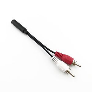 Audio Cable Female To Dual 2* RCA Male Adapter Cable 3.5mm Stereo Splitter Converter for Computer Speaker