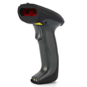 Freeshipping Wireless Handheld Laser Barcode Scanner Código Scanner Leitor com memória Flash de carregamento de código de barras de digitalização para POS