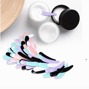 Mini Plastikowa Mała Kremowa Kremowa Łyżka Maska Twarzy Kij Kosmetyczna szpachelka Scoop Beauty Makeup Kije Spoon Narzędzia