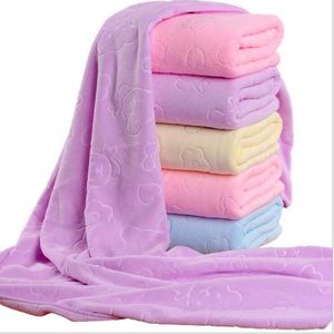 Bath Towels Beach Towel For Adults Bear Cartoon Absorbent Terry Luxury Microfiber Towel 70*140CM Home Bathroon Textile Camping Shower Towel