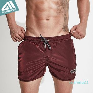 fashion-Desmiit Solid Men's Board Shorts Sport Athletic Running Gym Walking Men Shorts Soft Homewear Surfing Male Swimming DT71