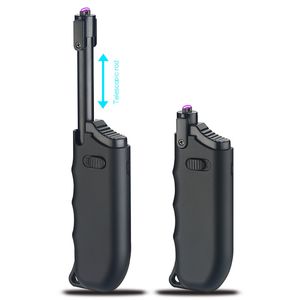 Открытый Барбекю USB Зажигалка Регулируемая Сигарета Сигареты Ветрозащитный Дуги Электронный USB Зажигалка Для Кухни Плита Свеча