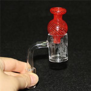 Son Desenler Eğimli Kenar Kuvars Banger 14mm Erkek 90 Kuvars Çivi Cam Su Bongs DAB Rigs Borular ile Cam Carb Caps