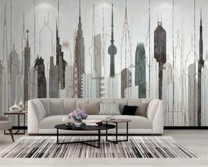 3d Wallpaper Modern Minimalist Geometric Lines Urban Architecture Nordic Background Wall Murals Interior Decoration Wallpaper