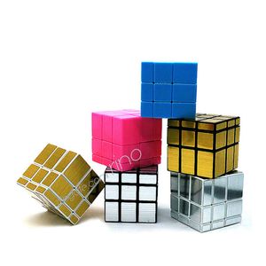 ミラーマジックキューブ3x3x3プロフェッショナルマジコキューブキャストコーティングパズルスピードキューブトイズツイストパズル子供おもちゃのための創造的な贈り物