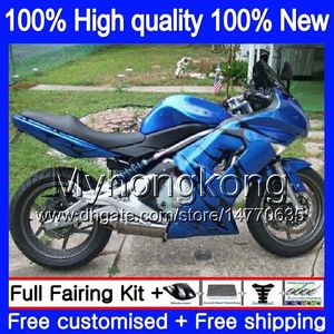 Bodys for Kawasaki 650R ER6 F 650 R ER-6F 2006 2007 2008 Продажа Blue Black Black 204my.82 ER 6 F 650R-ER6F ER6F 06 08 ER 6F 06 07 08 Full Fairing