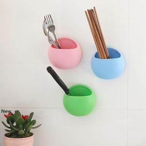 Toothbrush Holder Bathroom Storage Holders Toothpaste Wall Mount Holder Sucker Suction Organizer Cup Rack Office Racks Container GGA3246