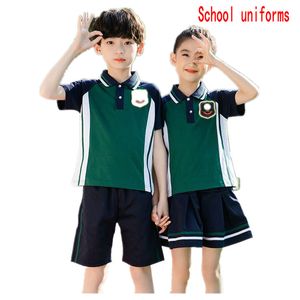 Varejo Personalizado Kids Tracksuit Crianças Inglaterra Menino Menina Manga Curta 2 Pcs Definir Uniformes Escolar Primary Designer roupas roupas conjuntos de roupas