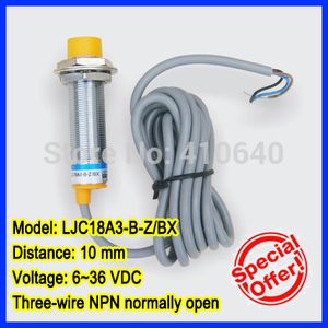 Free shipping GENUINE LJC18A3-B-Z/BX inductive proximity switch three-wire NPN normally open