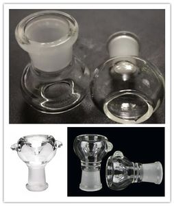 14mm eller 19mm rund kvinnlig hookah skål glas kupol skålar för bongs tobak vattenrör manlig jiont användning