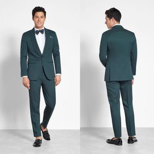 Slim Fit Мужчины Свадебные Смокинги Красивый Одной Пуговицы Шаль Отворот Жених Костюмы Формальные Лучшие Мужские На Заказ Пиджаки (Куртка + Брюки)