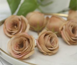 Simulierte Kamelien-Hochzeitsanordnung, Rose, Braut, Handblume, Büstenhalter, Herstellung eines Blumen-Rosenrings mit Blütenkopf Y012