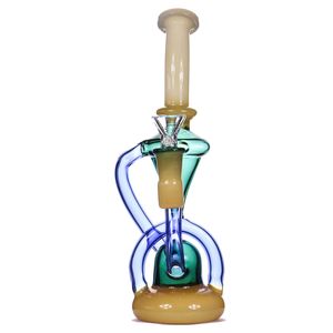 2020 Vortex Dab Rig Novas plataformas de petróleo reciclador Wax Water Bong Pipe Heady Klein Bongs com tigela ou banger de quartzo borbulhador copo de ciclone narguilés