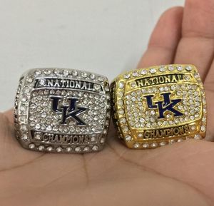 Trasporto di goccia stabilito del commercio all'ingrosso del regalo degli uomini del fan del ricordo dell'anello 2012 di campionato nazionale di Wildcats dell'Università del Kentucky