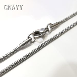 5pcs lot in bulk silver stainless steel thin 1.2mm round snake chain link necklace for women 18 inch