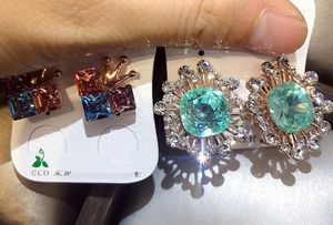 wonderful wholesale fashion hot selling random 10pcs lots low price high quality diamond 925 silver lady earings 9.4eva