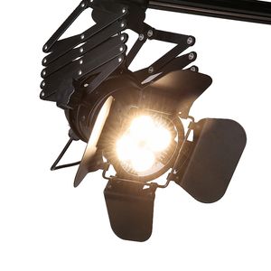 Industrielle LED-Schienenbeleuchtung, Ausstellungsräume, Bekleidungsgeschäft, Bar, Restaurant, Strahler, amerikanische Vintage-Vierblatt-Spot-Lampen