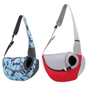 Pet Cat Dog Oxford Carrier Shoulder Bag Outdoor Portable Breathable Crossbody Pet Bag Sling For Outdoor Carrying