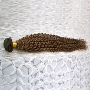 Fasci di estensioni dei capelli Remy 8-30 pollici 100g Fasci di capelli ricci crespi peruviani da 10