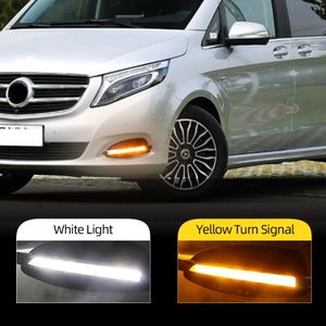 1 par para MERCEDES BENZ V-CLASS VITO V250 V260 2016 2017 2018 2019 LED Daytime Running Light Car Acessórios Drl Neve Lâmpada