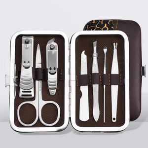 Ferramentas para cuidados com as unhas Conjuntos de manicure Cortador de unhas Tesoura de unhas Pinça Conjunto de manicure e pedicure Kit de preparação para viagem 7 unidades / conjunto De Manicura De Unas