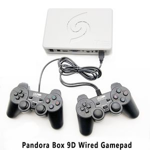 Pandora Box 9d with double Wired Gamepad Nostalgic host Wireless Joypad Set 2500 in 1 arcade video game support 3d tekken mortal kombat pacman
