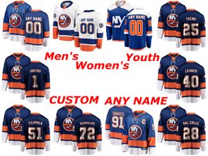 New York Islanders Jerseys Anthony Beauvillier Jersey John Tavares Robin Lehner Thomas Greiss Devon Toews Blue White Hockey Jerseys Custom S