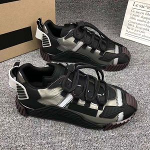 Lyxig designer skor kvinnor män casual skor mode spets upp 19fw kapsel serie färg matchande plattform sneakers storlek 35-46 med låda