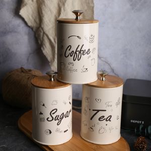 3Pcs/Set Storage Tanks Steel Kitchen Utensils Multifunction Color Tea Coffee Sugar Square Box Case Househould Quality Beautiful