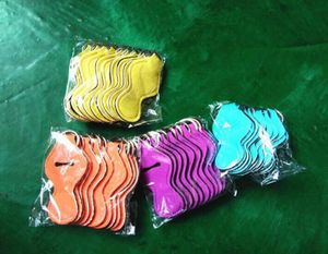 300 adet Katı Boş Chapstick Kol Anahtar Tutucu Renkli Katı Renk Neopren Anahtarlık Dudak Balsamı Tutucu Parti Favor