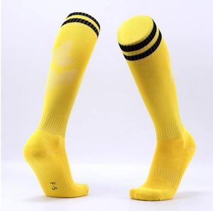 Rabatt-Fußball lange Schlauchtuch unten Socken Gruppe Kauf Outdoor-Sport-Spiel Trainingssocken ein Haarersatz Volltonfarbe Sportsocke